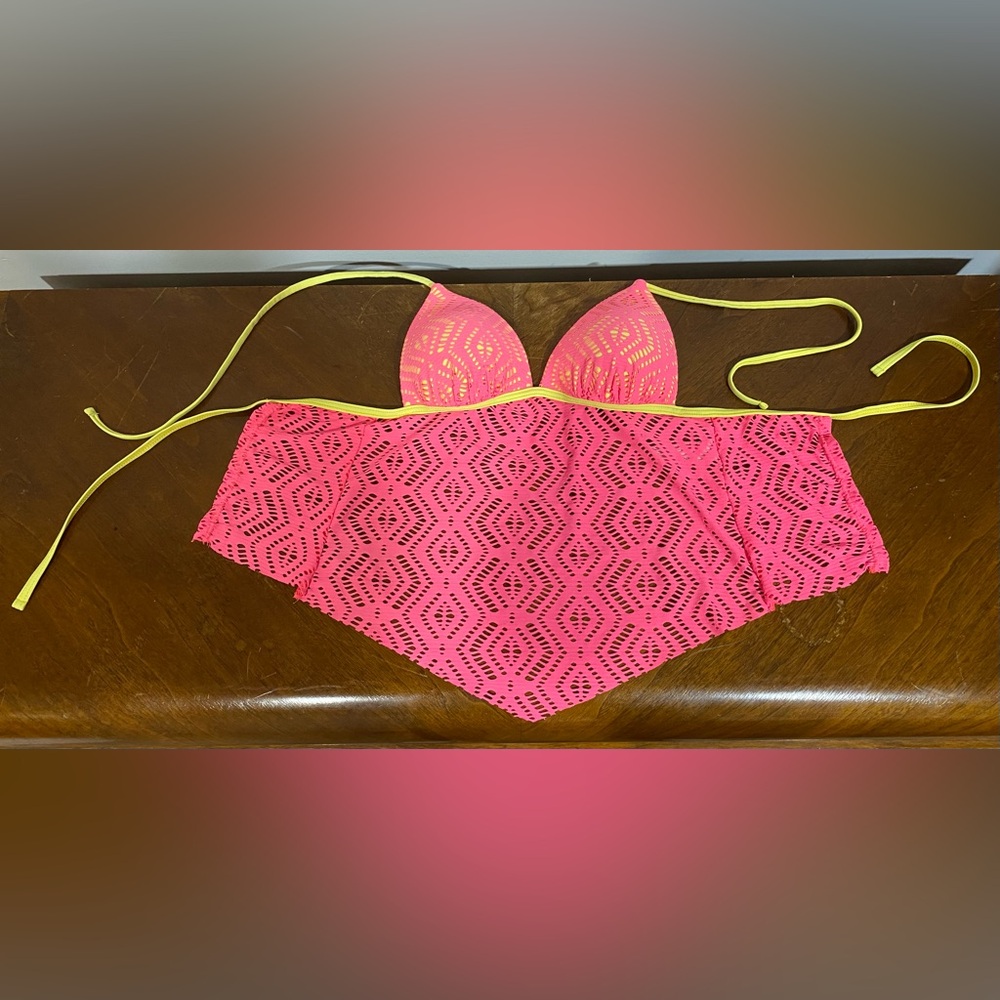 Pink Halter Bikini Set - Picture 3 of 9
